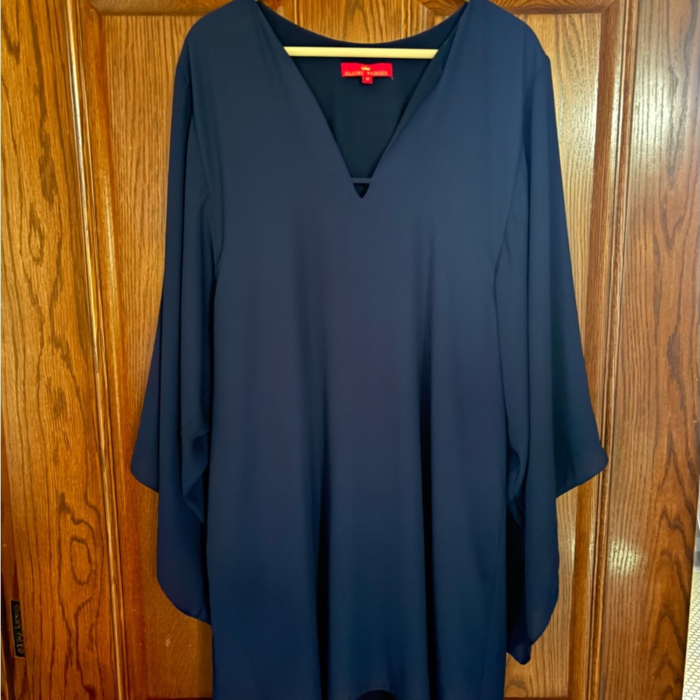 Elaine Turner Navy Blue Dress